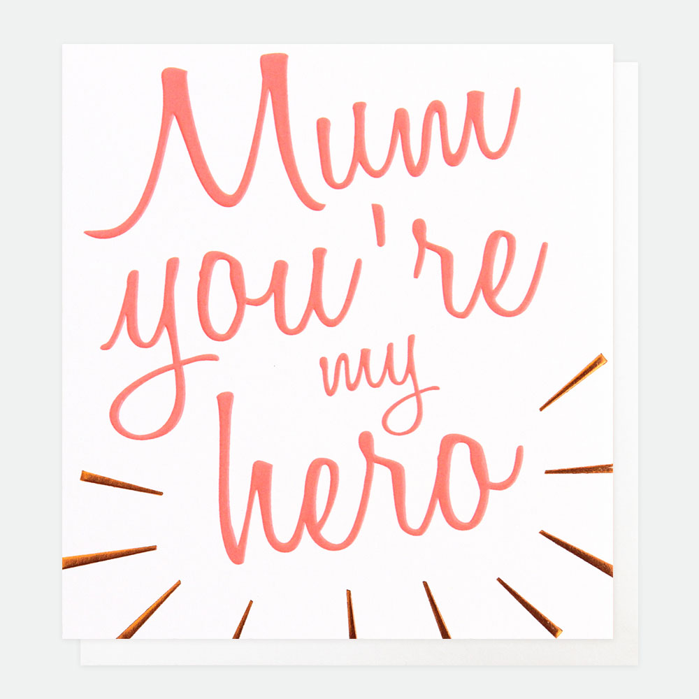 Mum you're my hero Card By Caroline Gardner